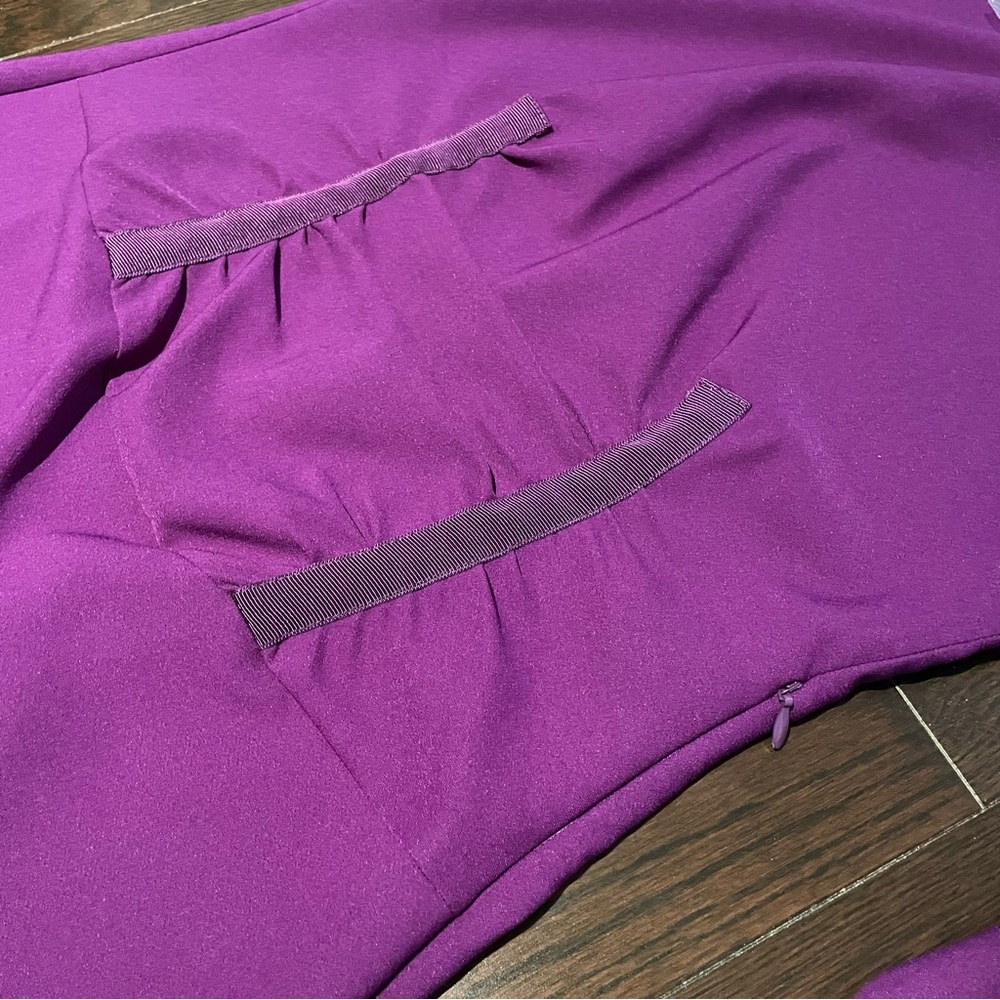 NWT Agenda 💜 Purple Long Sleeve Dress - Picture 3 of 4